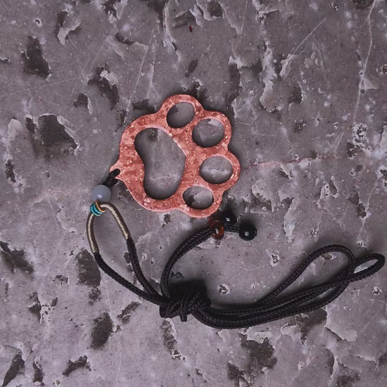 Bantong copper cat paw charm — product video