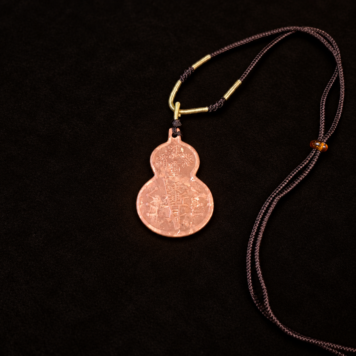 Bantong copper Fulu gourd pendant — Alternate documented front