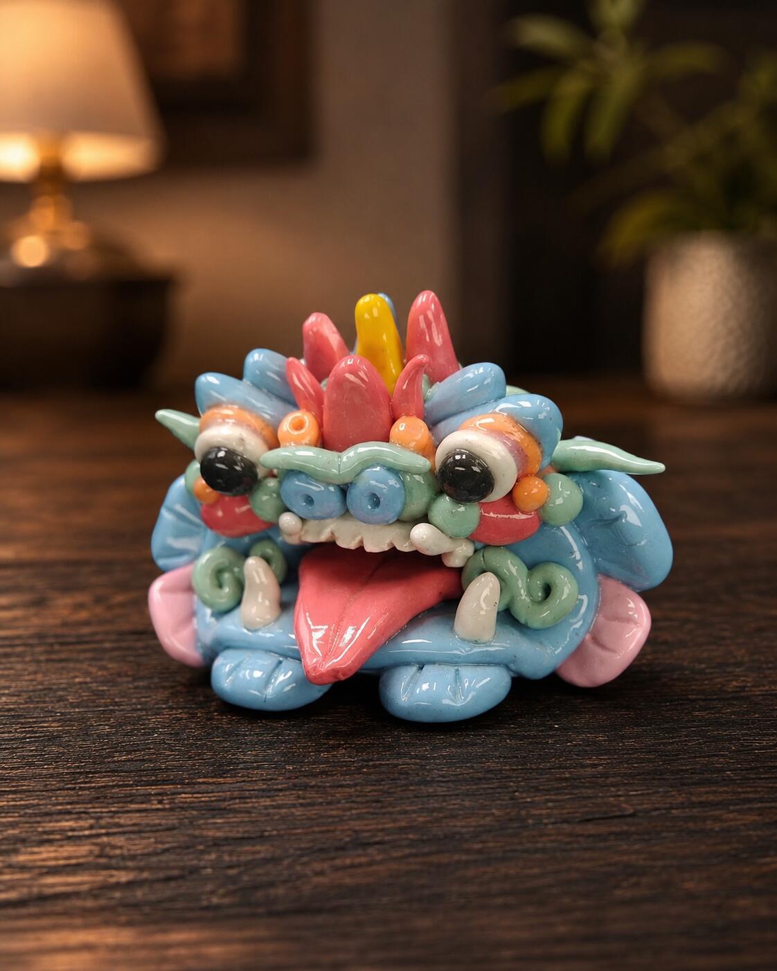 Colourful handcrafted Wacat guardian
