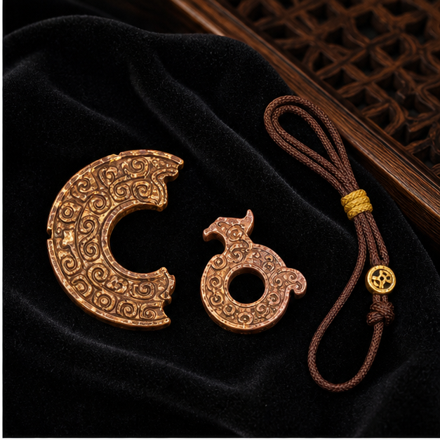 Handcrafted Yunnan mottled copper objects