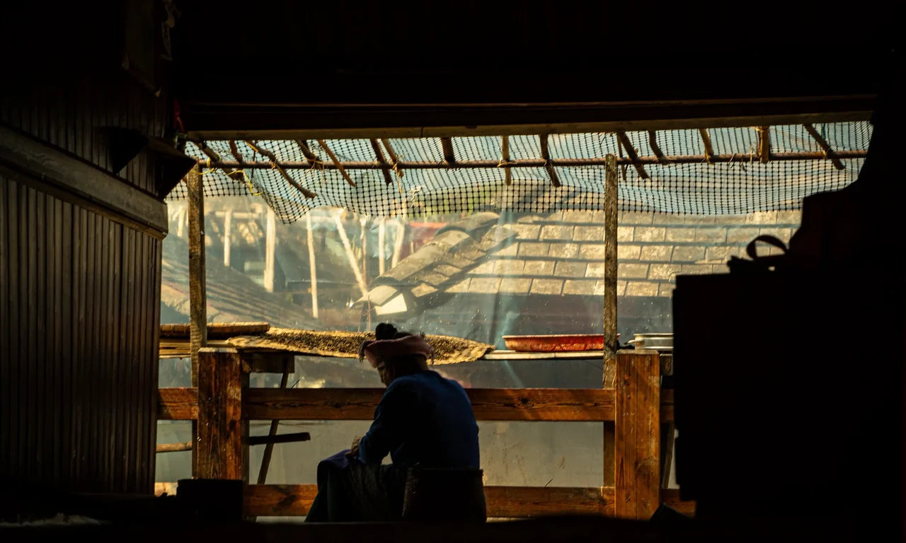 Daily life in a Jingmai wooden house